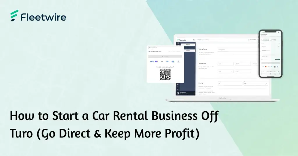 Car rental host reviewing a direct booking on a laptop