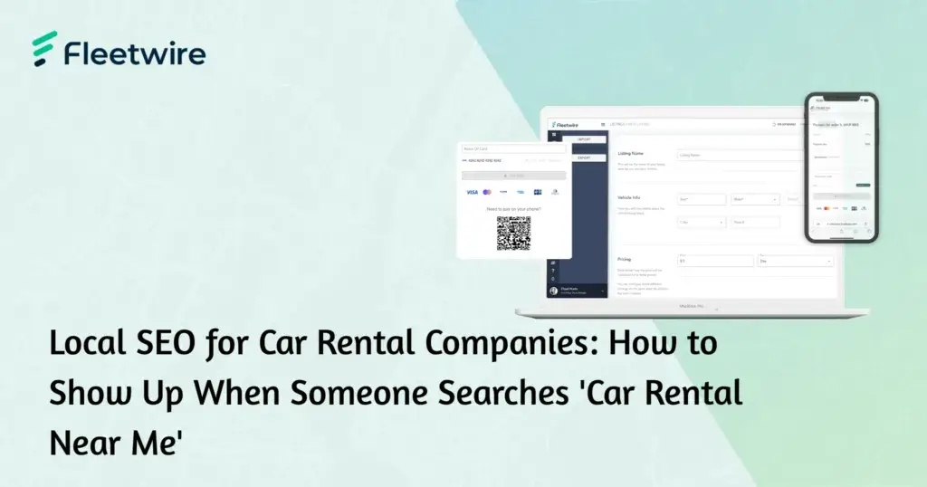 Google Business Profile listing for a local car rental company