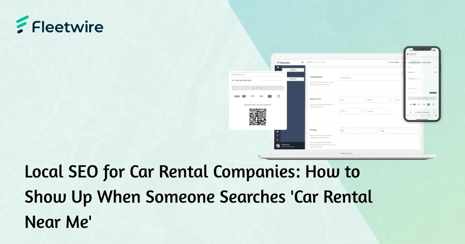Google Business Profile listing for a local car rental company