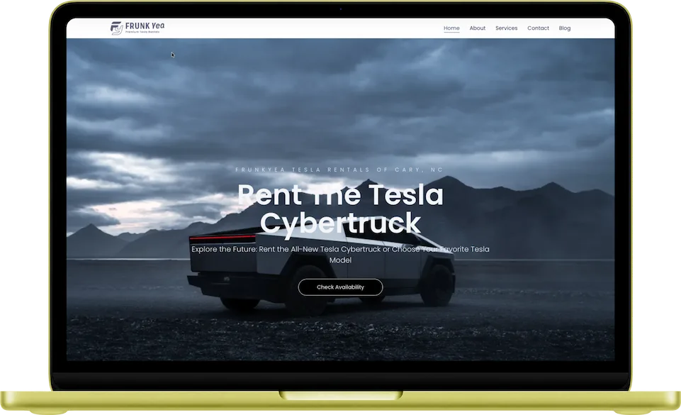 Custom branded website with Fleetwire built in
