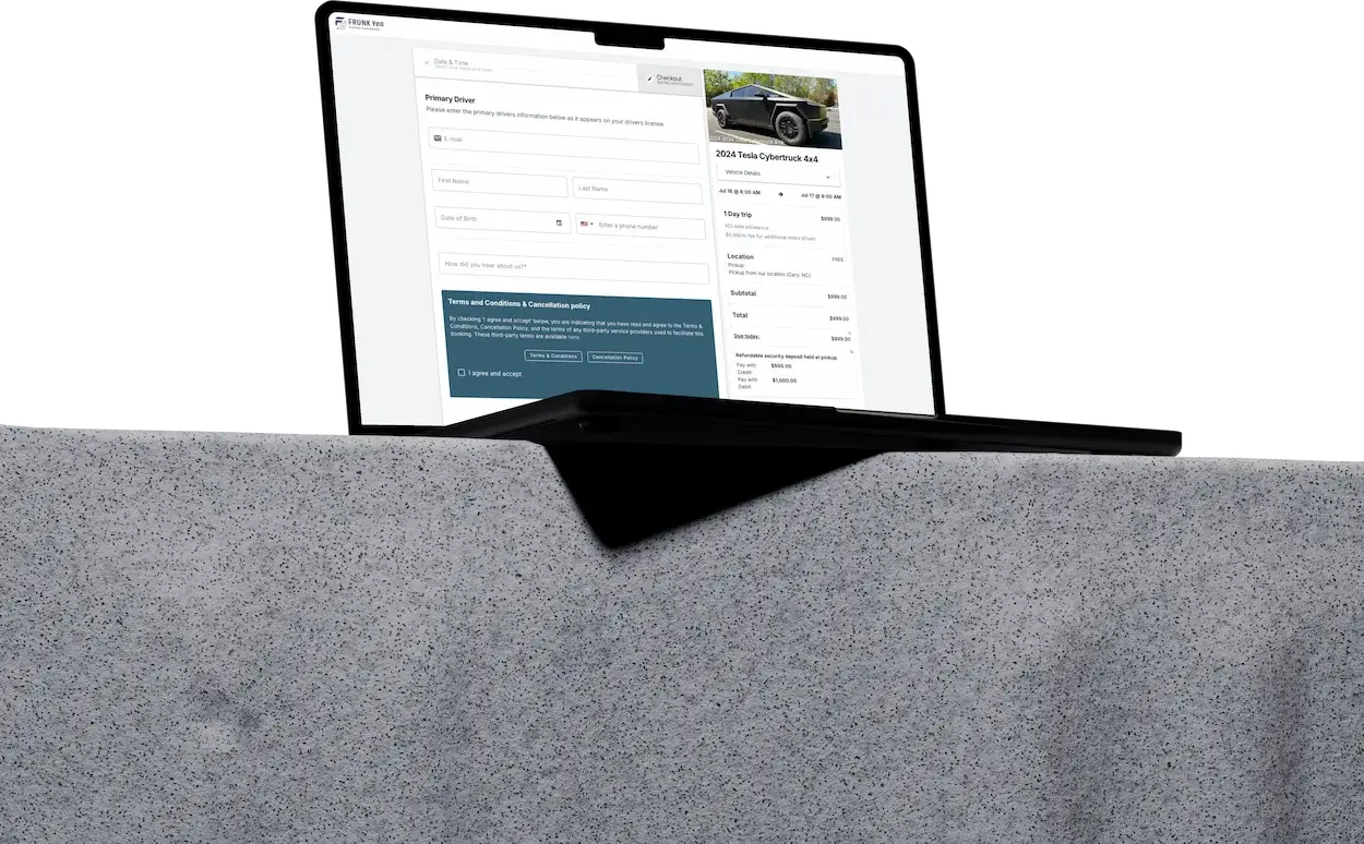 Custom branded website with Fleetwire built in