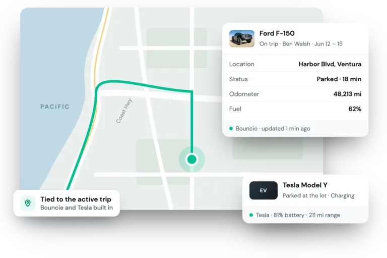 Live vehicle location